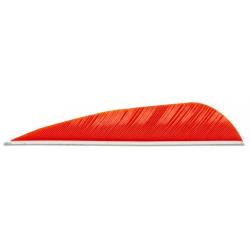 BUCK TRAIL - Plumes Naturelles Paraboliques 3" LH JAUNE NÉON