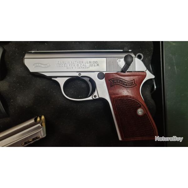 Pistolet Walther PPK/S - 22 LR / Nickel