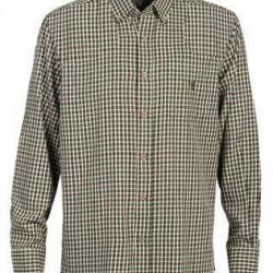Chemise enfant à petits carreaux vert PERCUSSION
