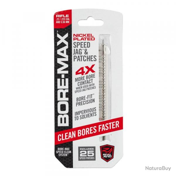 Embout Jag Real Avid - Nettoyage Prcis - Patchs Inclus - Entretien Efficace des Armes 22 223 5.56 m