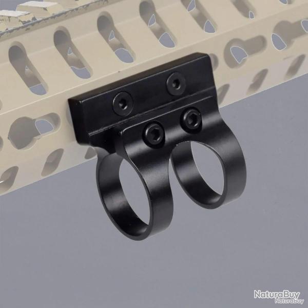 Adaptateur keymod 25.4mm pour lampe torche - LIVRAISON GRATUITE