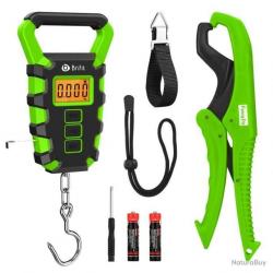 Peson à gibier jusqu'à 50kg + accessoires - vert - LIVRAISON GRATUITE