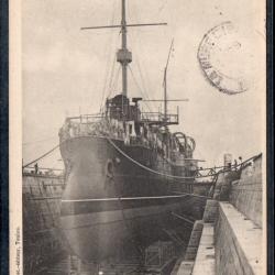 CPA - Marine Française - LE " POTHUAU " (Croiseur au Bassin ) N°3785