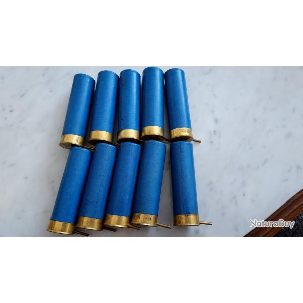 Cartouche  broche calibre 10 en bote de 10 cartouches charges. Catgorie D.
