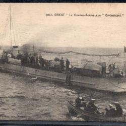 CPA - Marine Militaire - Le Contre-Torpilleur " GRONDEUR "  N°3787