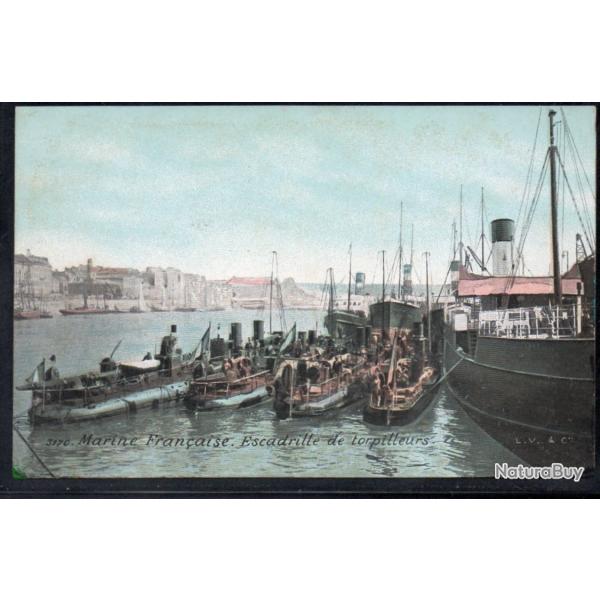 CPA - Marine Franaise - Escadrille de Torpilleurs  N3789