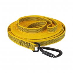 Longe Gomme Twist-Lock mousqueton alu de sécurité - Jokidog Jaune 10 m