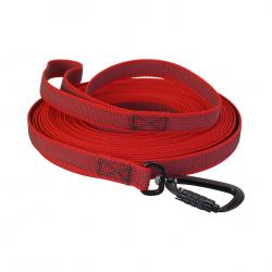 Longe Gomme Twist-Lock mousqueton alu de sécurité - Jokidog rouge 10 m