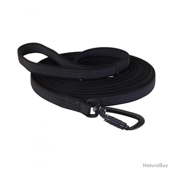 Longe Gomme Twist-Lock mousqueton alu de scurit - Jokidog Noir 5 m