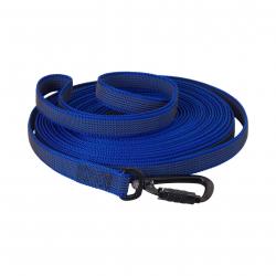 Longe Gomme Twist-Lock mousqueton alu de sécurité - Jokidog 10 m bleu foncé
