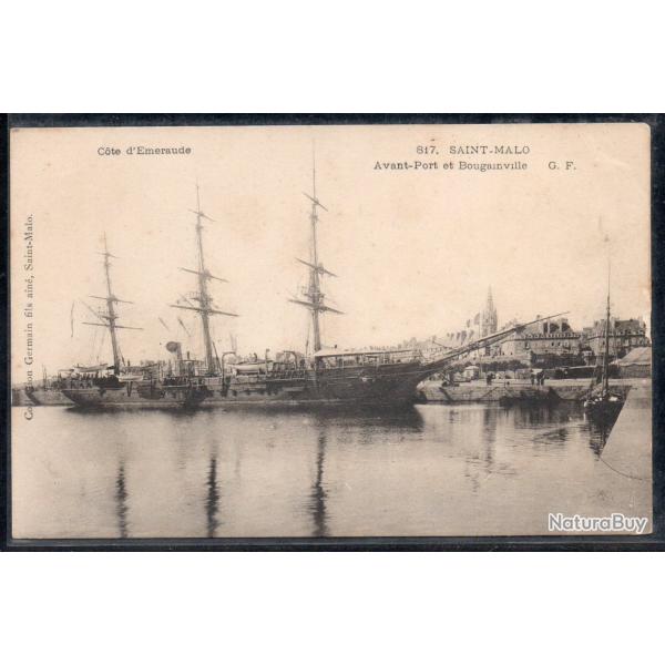 CPA - SAINT -MALO - Avant - Port et Bougainville  N3790