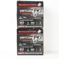 50 Cartouches Winchester Drylok Magnum cal. 20