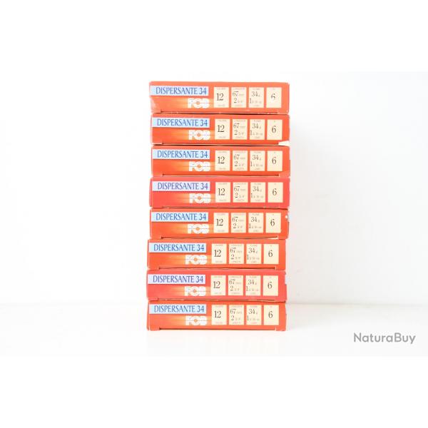 8 Boites de Cartouches FOB Dispersante N6 cal. 12