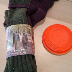Chaussettes et Garters JOHN FIELD - Neuves! Taille: 37/40 Viollette Verte