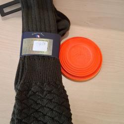 Chaussettes PERRIN - Neuves! Taille: 37/38 verte