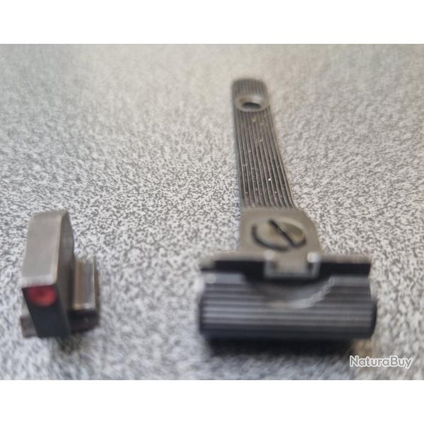 HAUSSE MICROMETRIQUE ET GUIDON  POUR REVOLVER SMITH & WESSON 44/357 COMPETITOR CARCASSE N