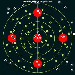 Cibles de tir réactive - SplatterProTraget - GRB18 (x10) - 30x30cm