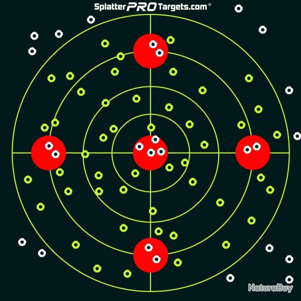 Cibles de tir ractive - SplatterProTraget - GRB18 (x10) - 30x30cm