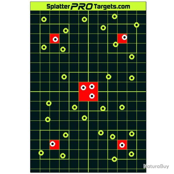 Cibles de tir ractive - SplatterProTraget - GRB02 (x10) - 45x30cm