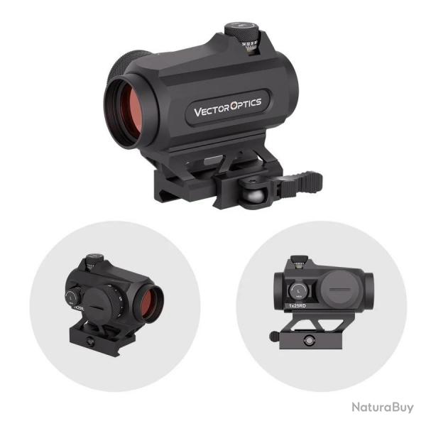 Red Dot Vector Optics Maverick-II 1x25 Gen II avec attache rapide pour rail picatinny