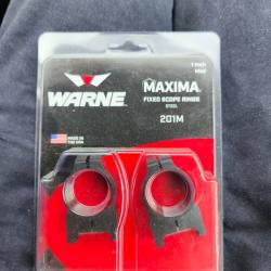 Paire de colliers warne acier 25.4mm