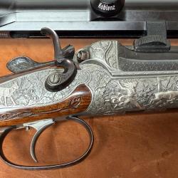 Kipplauf à Chien Ischler Stutzen Ferlach Outschar cal 6,5x57R