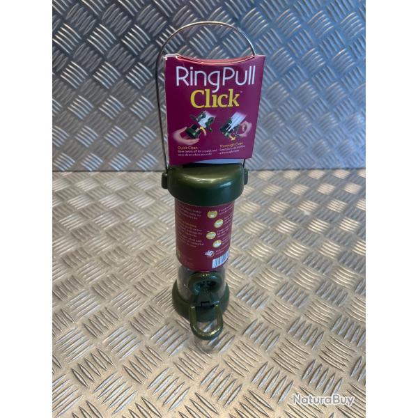 mangeoire oiseaux niger en mtal 2 perchoirs tube 180mm 0,5 litre