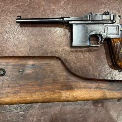 Mauser C96 + étui crosse - 9x19-TBE
