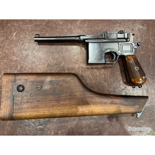 Mauser C96 + tui crosse - 9x19-TBE
