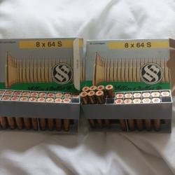 2 boites de cartouches 8x64S