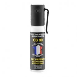 Aérosol gaz CONCORDE DEFENDER CS80 25ml