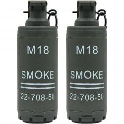 Grenade à main M18 1/2pcs - 2PCS (vert)