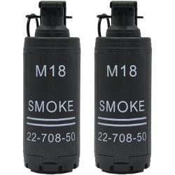 Grenade à main M18 1/2pcs - 2PCS (noir)