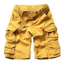 High Quality Camouflage Cotton Cargo Shorts For Men Summer Multi Pocket Military Knee Length Casual 