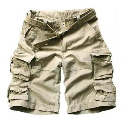 High Quality Camouflage Cotton Cargo Shorts For Men Summer Multi Pocket Military Knee Length Casual 