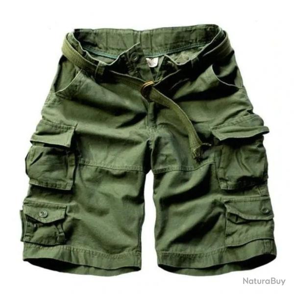 High Quality Camouflage Cotton Cargo Shorts For Men Summer Multi Pocket Military Knee Length Casual 