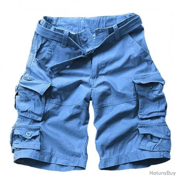 High Quality Camouflage Cotton Cargo Shorts For Men Summer Multi Pocket Military Knee Length Casual 