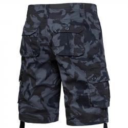 Men's Camo Shorts Summer Casual Half Pants Camouflage Outdoor Sports Short Pants Side Pocket Cotton 