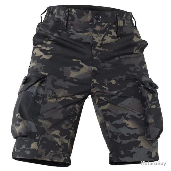 Men's Tactical Shorts With Multi Pockets, Casual Durable Cargo Shorts For Outdoor Hiking Trekking, S