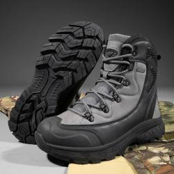 Men's Waterproof Leather Boots Non-Slip Lightweight Work Shoes Breathable Non-Slip Hunting Hiking Wo
