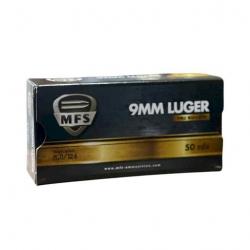 50 munitions MFS 9X19 FMJ 124GR
