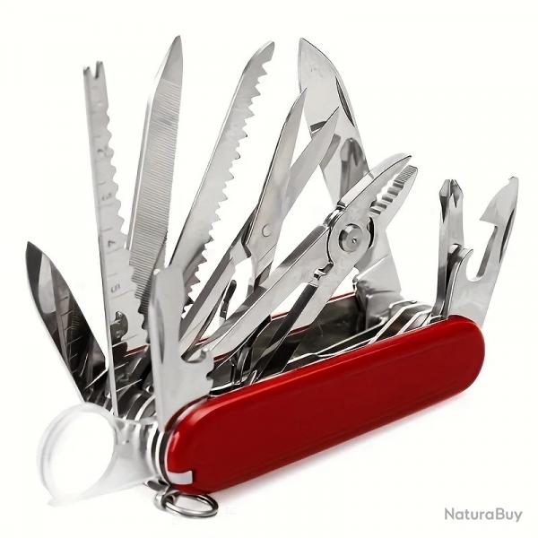 Couteau pliant Multifonction Outdoor Multi-Tool Knife 17 in 1 Survie Camping