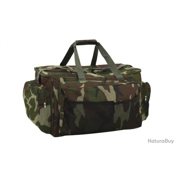 Sac de pche vert camouflage 70x35x35 cm en tissu Oxford - Impermable, pratique et robuste