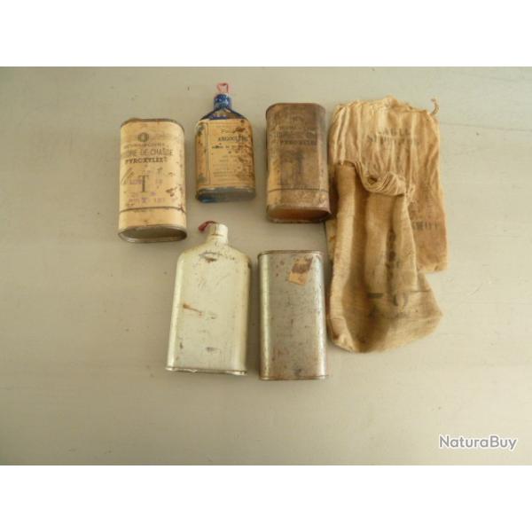 boites  poudre vides et sac  plombs