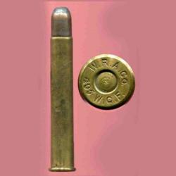 .405 WCF Winchester - WRACO - balle cuivre étamé pointe plomb arrondie