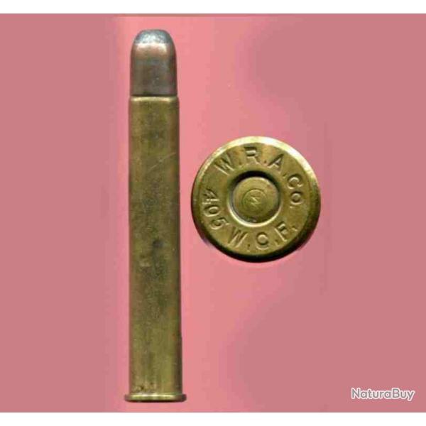 .405 WCF Winchester - WRACO - balle cuivre tam pointe plomb arrondie