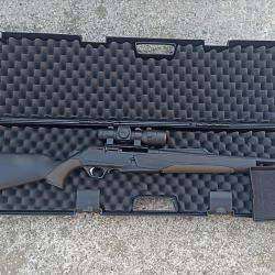 Carabine semi automatique Browning BAR MK3 synthetique droitier, rare , cal 9,3X62 , avec armeur