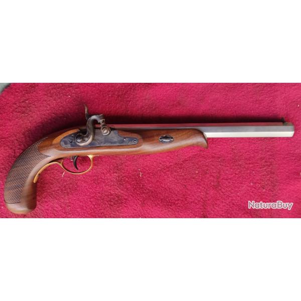 Pistolet percussion poudre noire.