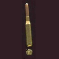 6.5 x 58 Mauser Portugais - étui 58 mm - balle cuivre arrondie - marquage : KYNOCH  6.5 mm M.