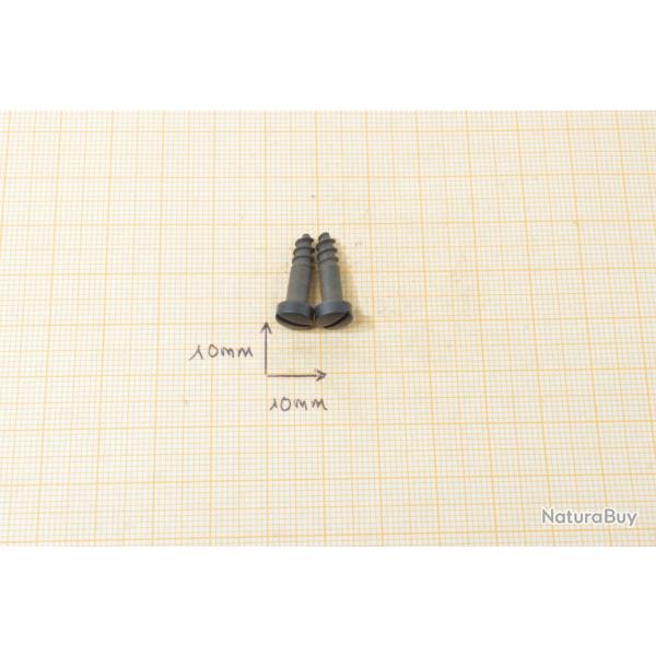 Lot x 2 vis  bois pour crosse de fusil carabine.